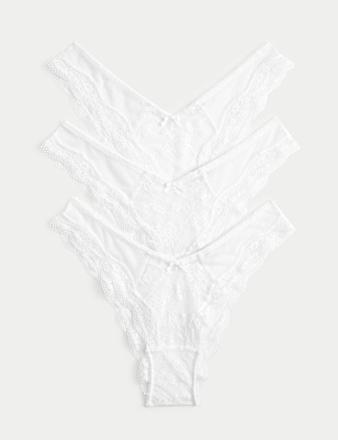 3pk Jasmine Lace Miami Knickers