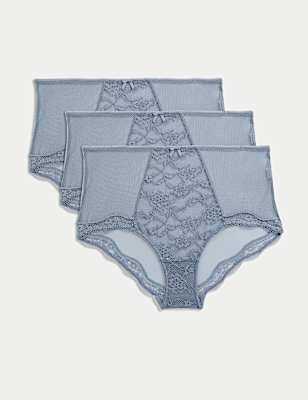 3pk Jasmine Lace High Rise Shorts