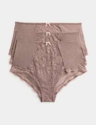 3pk Jasmine Lace High Rise Shorts