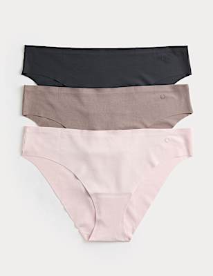 3pk Invisible No VPL Brazilian Knickers
