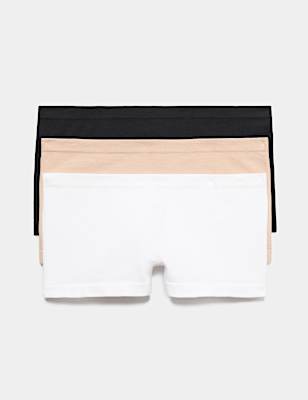 3 Pack Comfort Rib Seamless Boxer Shorts