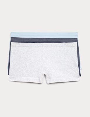 3 Pack Comfort Rib Seamless Boxer Shorts