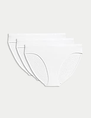 3pk Body Soft&trade; High Leg Knickers