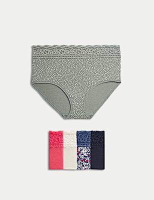 5 Pack Cotton Mix Knickers