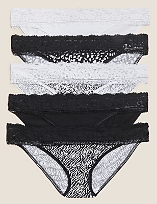 5 Pack Cotton Mix Skinny Fit Knicker