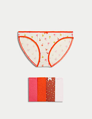 5pk Cotton Lycra™ Bikini Knickers