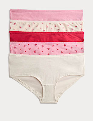 Pack 5 Cotton Mix Knickers
