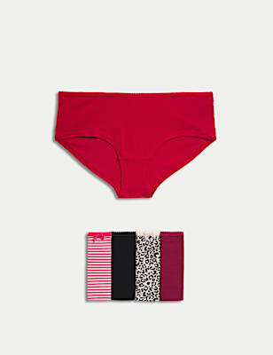 Pack 5 Cotton Mix Knickers