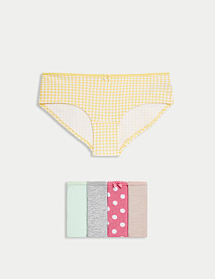 Pack 5 Cotton Mix Knickers