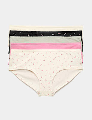 Pack 5 Cotton Mix Knickers