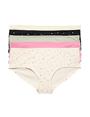 Pack 5 Cotton Mix Knickers