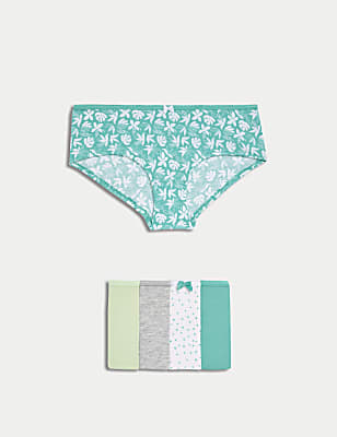 Pack 5 Cotton Mix Knickers