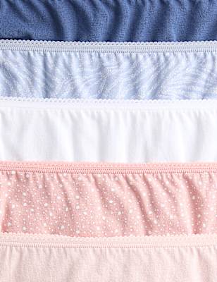 5pk Cotton Lycra&trade; High Rise Shorts