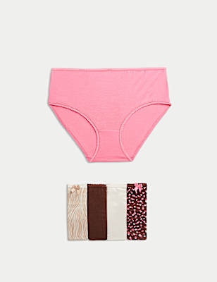 5pk Cotton Lycra™ High Rise Shorts