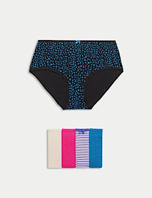 5pk Cotton Lycra™ High Rise Shorts