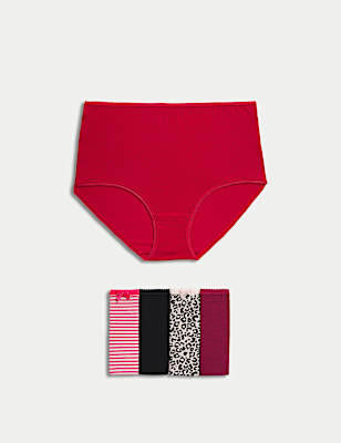 5pk Cotton Lycra&trade; Full Briefs