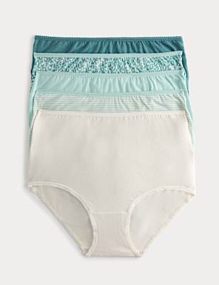 5pk Cotton Lycra&trade; Full Briefs