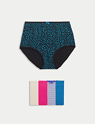 5pk Cotton Lycra™ Full Briefs