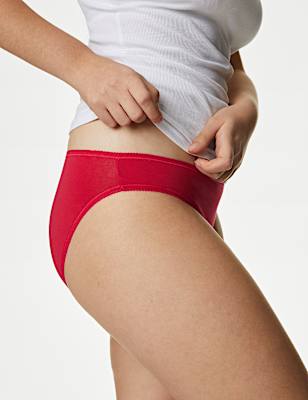 5pk Cotton Lycra&trade; Printed Bikini Knickers