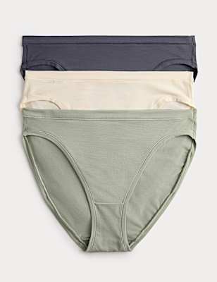 3pk Flexifit&trade; Modal High Leg Knickers