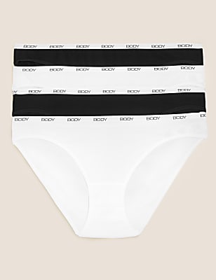 4pk Supima Cotton Rich Bikini Knickers