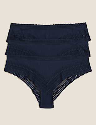 3pk Anise Lace Brazilian Knickers