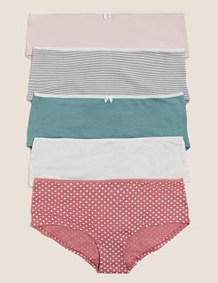5pk Cotton Lycra&reg; Knicker Shorts