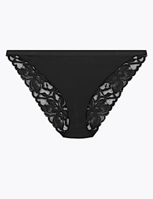 Wild Blooms Lace Bikini Knickers