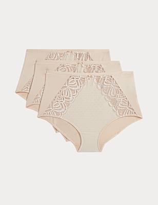 3pk Amelia Lace Full Briefs