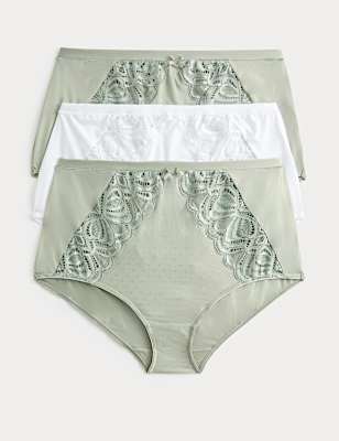 3pk Amelia Lace Full Briefs