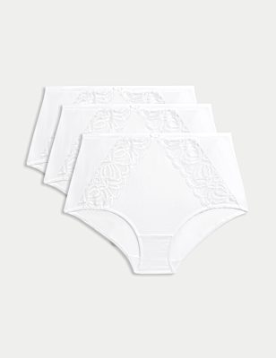 3pk Amelia Lace Full Briefs