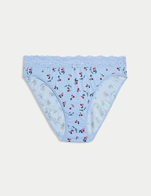 Floral Print High Leg Knickers