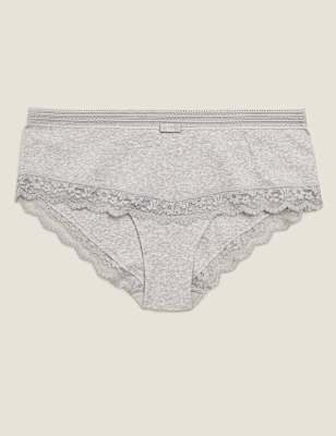 Cotton Mix Lace Low Rise Knickers