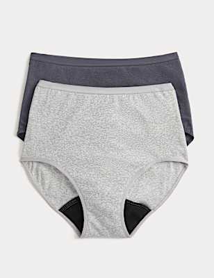 2 Pack Heavy Absorbency Period Full Briefs