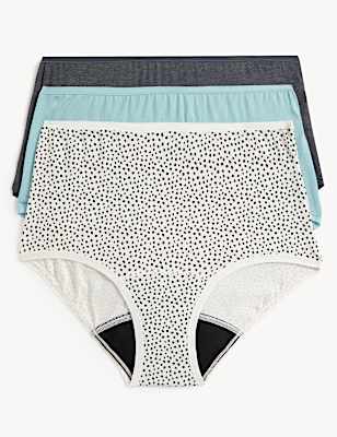 3pk Moderate Absorbency Period Full Briefs