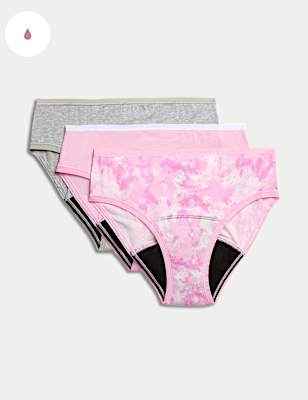 3pk Heavy Absorbency First Period Briefs