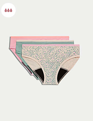 3pk Heavy Absorbency First Period Briefs