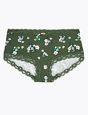 Cotton Rich Floral Lace Shorts