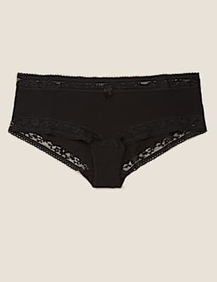 Cotton & Lace Low Rise Shorts