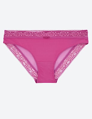 Lace Trim Brazilian Knickers