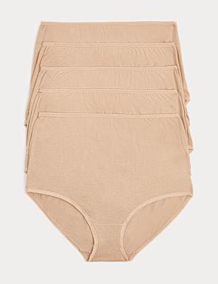 5pk Pure Cotton Full Briefs