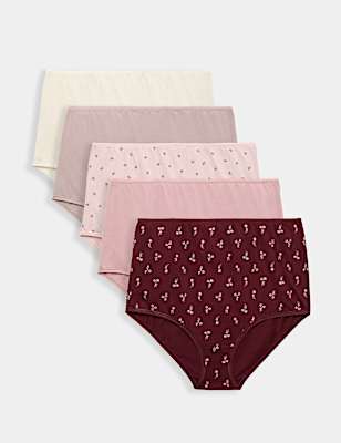5pk Pure Cotton Full Briefs