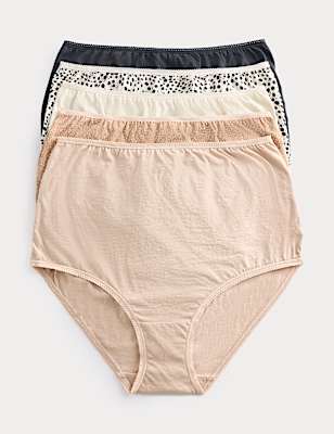 5pk Pure Cotton Full Briefs