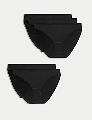 5pk Microfibre Bikini Knickers