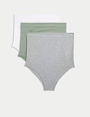 3pk Seamless Over Bump Maternity Briefs