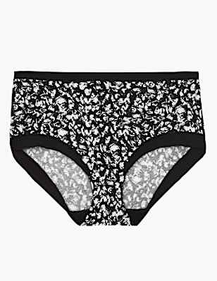 Flexifit&trade; Modal Camo Print Midi Knickers