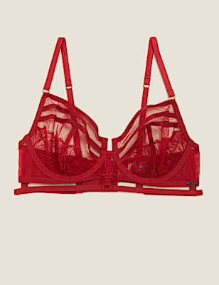 Calvi Embroidery Wired Bustier A-E