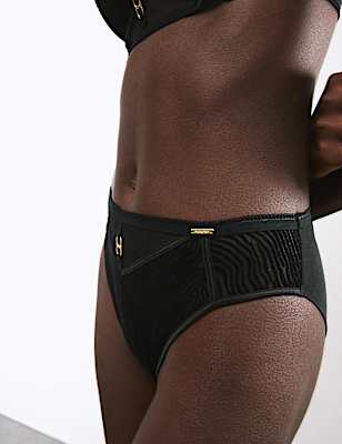 Oslo Flock High Leg Knickers