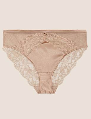 Silk & Lace High Leg Knickers