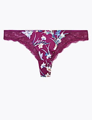 Silk & Lace Exotic Floral Miami Knickers